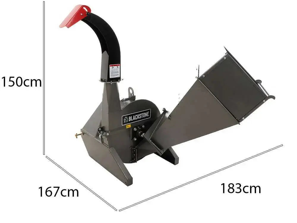 Broyeur de branches à tracteur Blackstone BTC100, avec système de coupe à 4 lames - diamètre du bois 100 mm - Neuf EXPANSION MACHINES