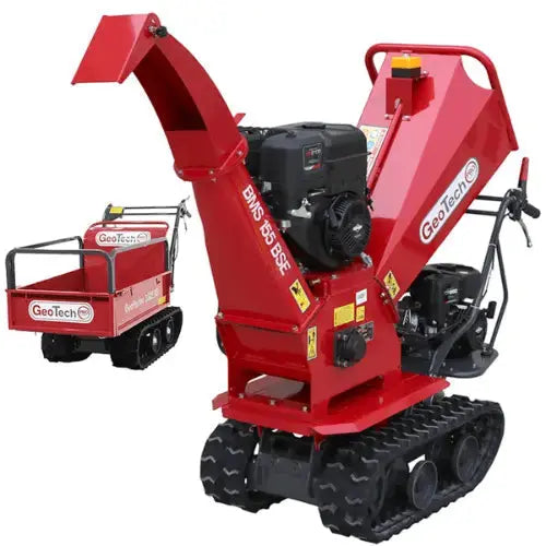 Broyeur autotracté sur brouette à chenilles GeoTech-Pro BMS155 BS - Moteur B&S XR2100 - 7/15 CV - Neuf EXPANSION MACHINES