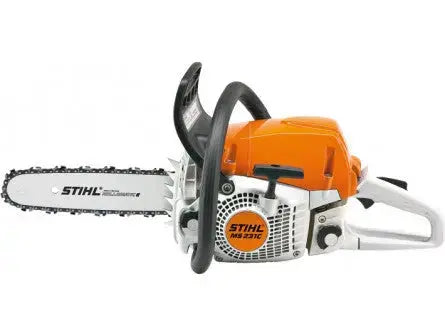 TRONÇONNEUSE STIHL MS 231 C-BE AVEC 2 CHAINES D&#8217;ORIGINE EXPANSION MACHINES