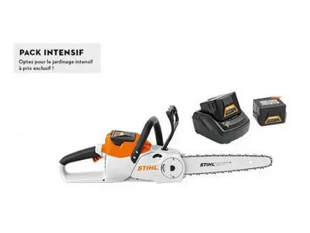 TRONÇONNEUSE STIHL MSA 120 C-B PACK INTENSIF AVEC 2 X AK 20 + AL 101 EXPANSION MACHINES
